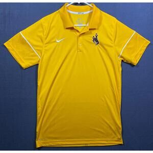 Nike Dri-Fit Wyoming Cowboys NCAA Football S/S Performance Polo Men's Medium